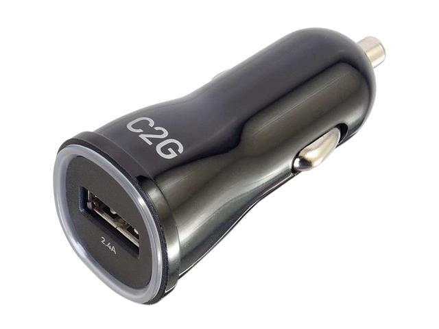 C2G 21068 1-Port USB Car Charger, 2.4A Output