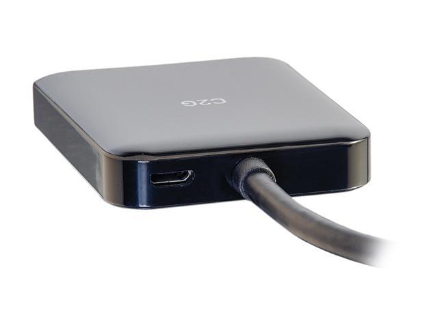 C2G 54292 Mini DisplayPort to HDMI Monitor Splitter - 2 Port 4K HDMI MST Hub USB Powered