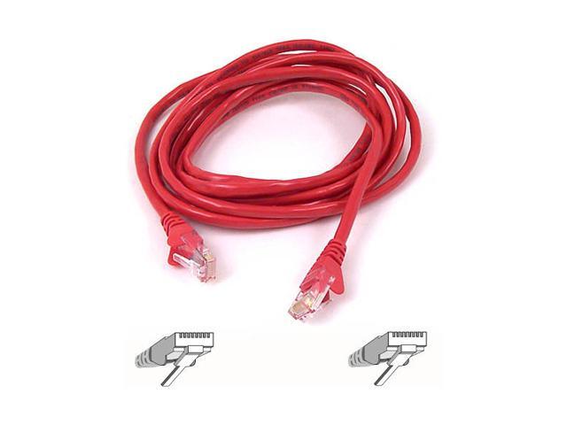Belkin A3L980-03-RED-S 3 ft. Patch Cable CAT6 Snagless RJ-45M / RJ-45M