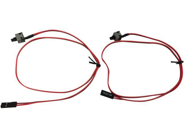 Rosewill RCW-301 2 Pin Power Switch Cable, Momentary On / Off Push Button, ATX Computer Switch Wire, 17.5 Inch Length, 2-Pack