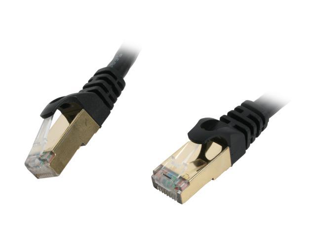 Rosewill RCW-1-CAT7-BK 1 ft. Cat 7 Black Shielded Twisted Pair (S/STP) Networking Cable