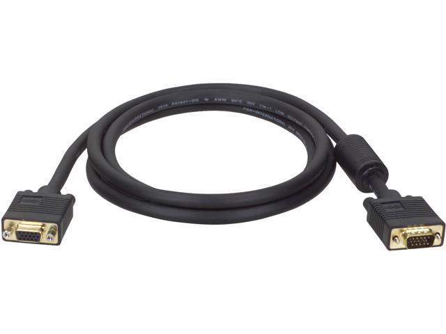 Tripp Lite VGA Coax High-Resolution Monitor Extension Cable with RGB Coax (HD15 M/F), 2048 x 1536 1080p, 50 ft. (P500-050)
