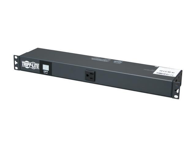 Tripp Lite Metered PDU, 15A, 13 Outlets (5-15R), 120 V, 5-15P, 100-127 V Input, 15 ft. Cord, 1U Rack-Mount Power (PDUMH15)