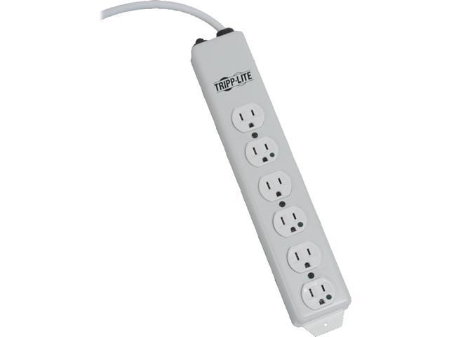 Tripp Lite Medical-Grade Power Strip with 6 Hospital-Grade Outlets, 6 ft. Cord, NOT for Patient-Care Vicinity - UL 1363 (PS-606-HG)