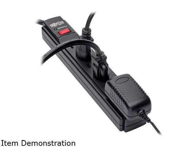 Eaton Tripp Lite Series Protect It! 6-Outlet Surge Protector, 6 ft. Cord, 790 Joules, Diagnostic LED, Black Housing - 6 x NEMA 5-15R - 1800 VA -...