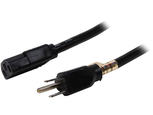 Tripp Lite P007-002 2 ft. Heavy-Duty 14AWG Power cord (IEC-320-C13 to NEMA 5-15P)