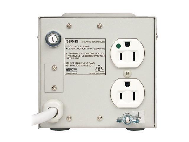 TRIPP LITE IS250HG 250W Isolation Transformer Hospital Grade 2 outlet UL2601-1