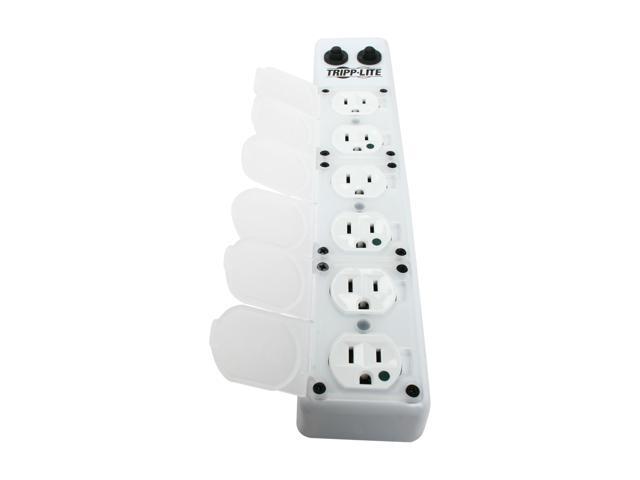 Tripp Lite Medical-Grade Power Strip; 6 15A Hospital-Grade Outlets, Safety Covers, 15 ft. Cord, For Patient-Care Vicinity - UL 1363A (PS-615-HG-OEM)