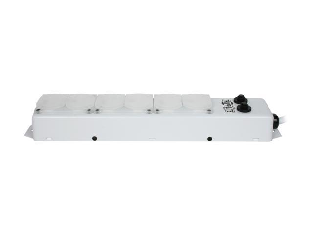 Tripp Lite Medical-Grade Power Strip; 6 15A Hospital-Grade Outlets, Safety Covers, 15 ft. Cord, For Patient-Care Vicinity - UL 1363A (PS-615-HG-OEM)