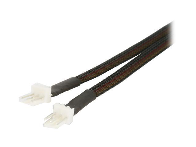 OKGEAR FC333-6BKS 6 in. 3 Pin Y Cable W/ Black Sleeved