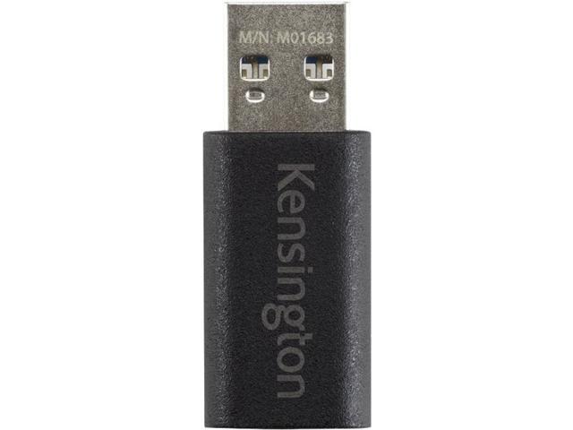 Kensington CA1020 USB-A to USB-C M/F Adapter USB Type A - Male - 1 x USB4 Type C Female - Black