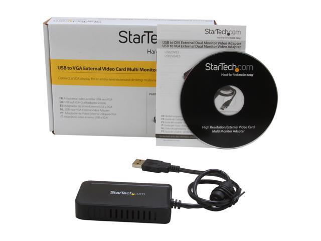 StarTech. com USB2VGAE3 USB to VGA External Video Card Multi Monitor Adapter - 1920x1200 - USB to VGA External Graphics Card