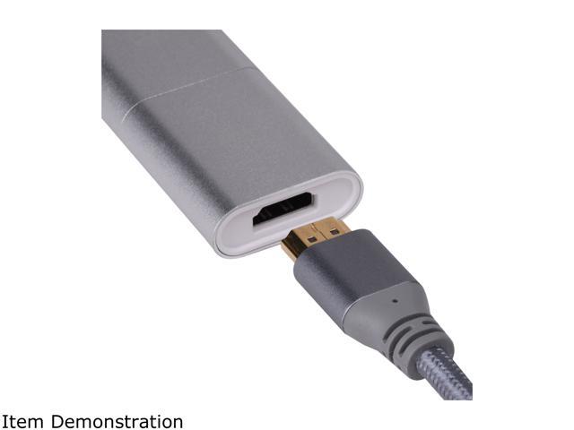 Silverstone RL-EP11S High-quality USB 3.1 Type-C to MiniDP HDMI 4Kx2K VGA video combination adapter(Thunderbolt 3 Compatible) - image 5