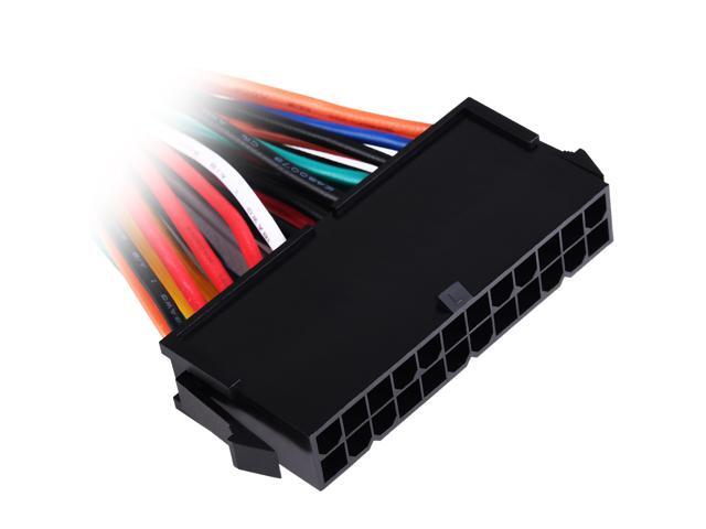 Silverstone RL-PP10 1.64 ft. / 5.9 in. Dual 24pin Female + Single 24pin Male Connectors Female to Male - image 2
