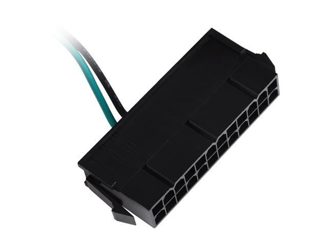 Silverstone RL-PP10 1.64 ft. / 5.9 in. Dual 24pin Female + Single 24pin Male Connectors Female to Male - image 3