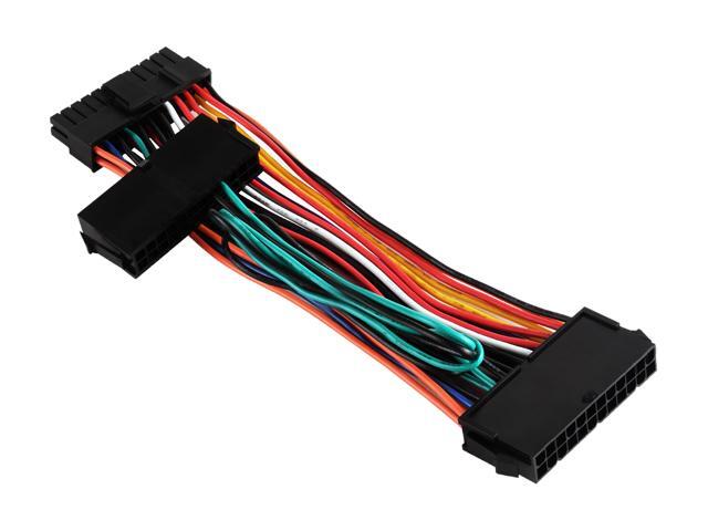 Silverstone RL-PP10 1.64 ft. / 5.9 in. Dual 24pin Female + Single 24pin Male Connectors Female to Male - image 5