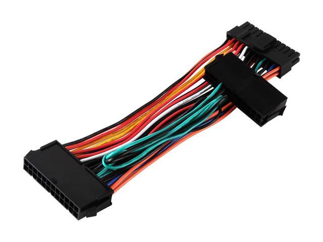 Silverstone RL-PP10 1.64 ft. / 5.9 in. Dual 24pin Female + Single 24pin Male Connectors Female to Male - image 4