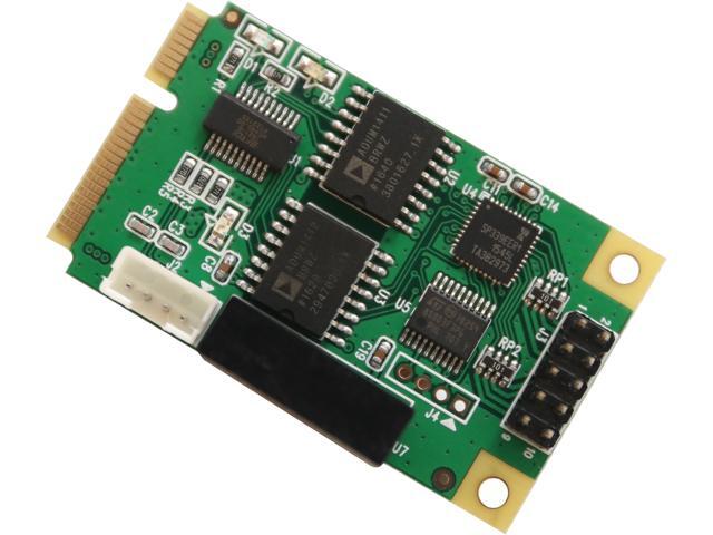 SYBA SI-MPE15062 Full Size Mini PCIe card or USB 2.0 1 Port Serial DB9 RS232 / 422 / 485 Adapter