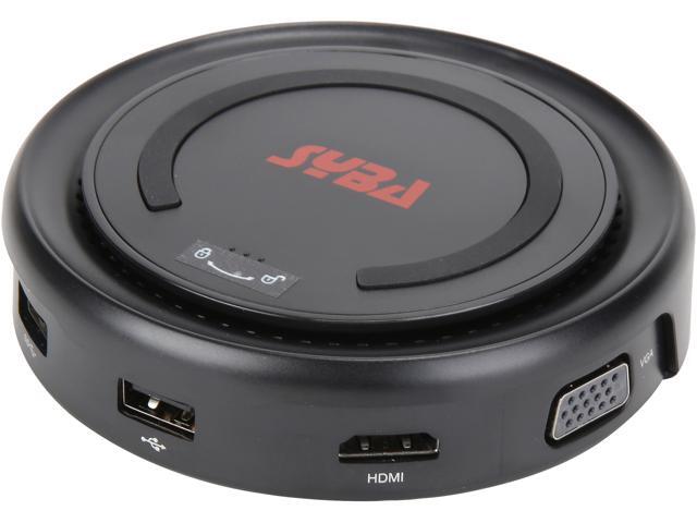 SYBA SY-CHG50120 6-in-1 USB 3.1 Gen 1 Type-C Hub Docking Station with 10W QI Wireless Charger