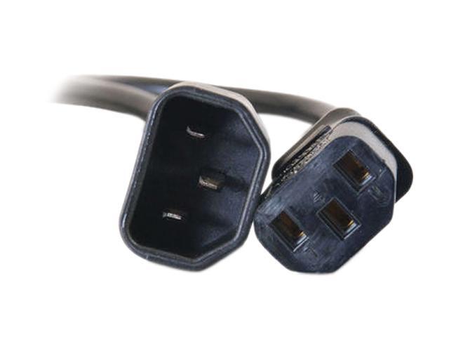 C2G 03141 18 AWG Computer Power Extension Cord - IEC320C14 to IEC320C13, TAA Compliant, Black (6 Feet, 1.82 Meters)