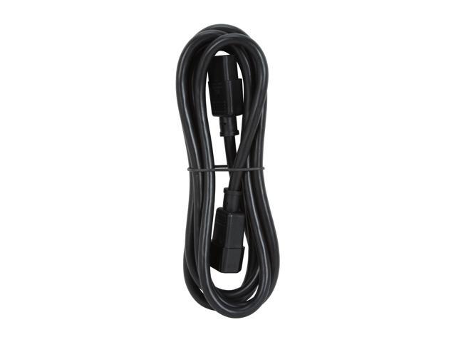 C2G 29934 16 AWG 250 Volt Computer Power Extension Cord - C14 to C13, TAA Compliant, Black (8 Feet, 2.43 Meters)