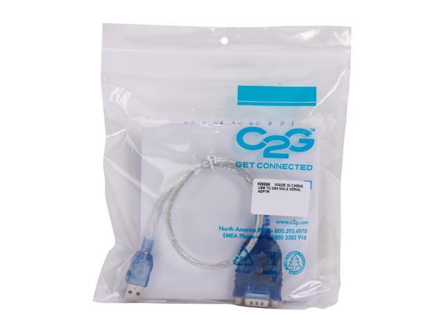 C2G 1.5ft USB to Serial Cable - USB to DB9 Serial RS232 Cable - M/M - serial adapter - USB - RS-232 - image 3