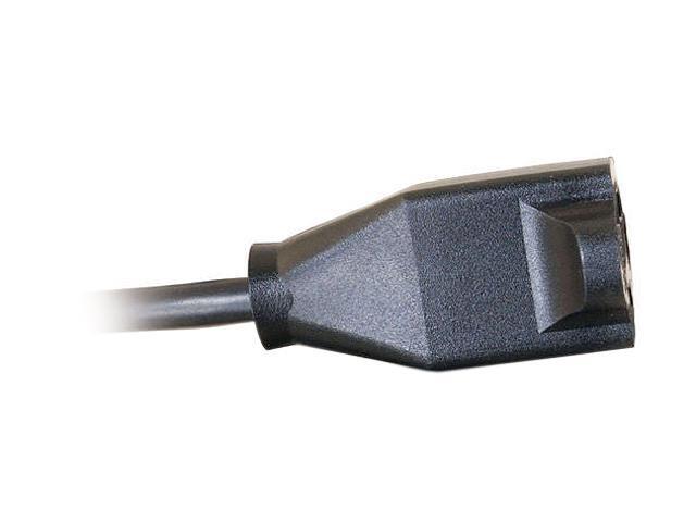 C2G 03117 18 AWG Outlet Saver Power Extension Cord - NEMA 5-15P to NEMA 5-15R, TAA Compliant, Black (15 Feet, 4.57 Meters)