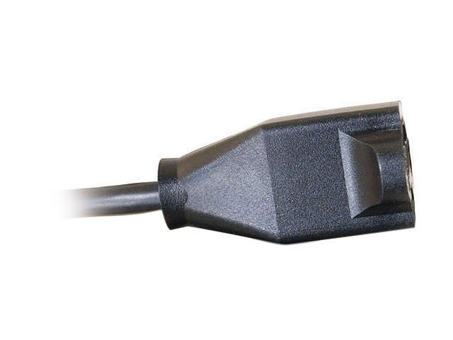 C2G 03116 18 AWG Outlet Saver Power Extension Cord - NEMA 5-15P to NEMA 5-15R, TAA Compliant, Black (10 Feet, 3.04 Meters)