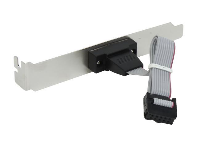 C2G 09480 DB9 Male Serial RS232 Add-A-Port Adapter with Bracket, Gray