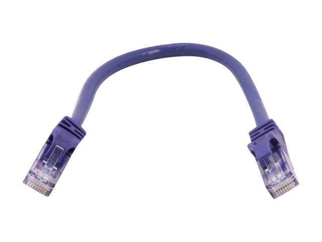 C2G 27800 Cat6 Cable - Snagless Unshielded Ethernet Network Patch Cable, Purple (1 Foot, 0.30 Meters)