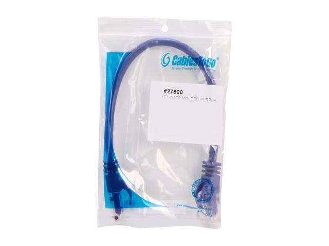 C2G 27800 Cat6 Cable - Snagless Unshielded Ethernet Network Patch Cable, Purple (1 Foot, 0.30 Meters)