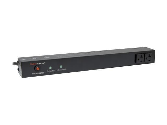 CyberPower RKBS20S2F8R 15 ft. 10 (2 x Front + 8 x Rear) Outlets 1, 800 J Surge Suppressor