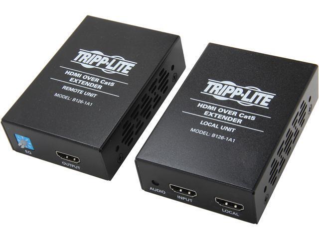 Tripp Lite HDMI Over Cat5 / Cat6 Extender Kit, Extended Range Transmitter & Receiver for Video & Audio, 1080p at 60Hz(B126-1A1)