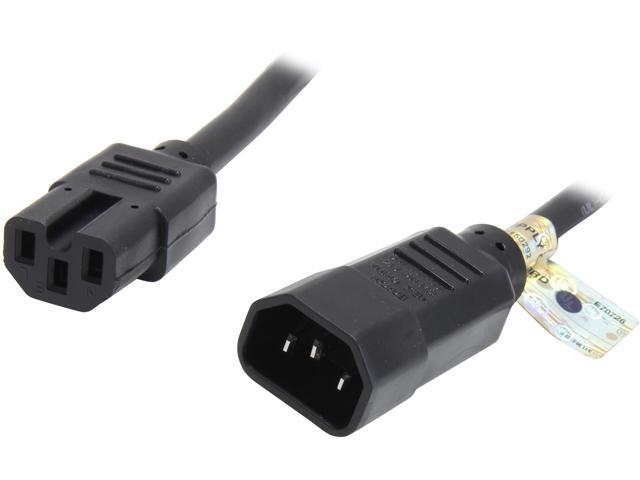 Tripp Lite 3-ft Heavy Duty Computer Power Cord, 15A, 14AWG (IEC-320-C14 to IEC-320-C15) (P018-003)