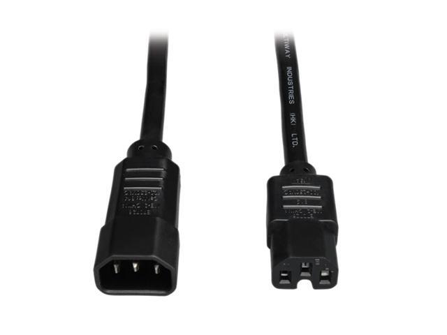 Tripp Lite 6-ft Heavy Duty Computer Power Cord, 15A, 14AWG (IEC-320-C14 to IEC-320-C15) (P018-006)