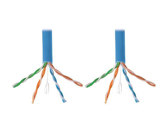 Tripp Lite Cat6 Gigabit Bulk Solid PVC Cable - Blue, 1000-ft. (N222-01K-BL)