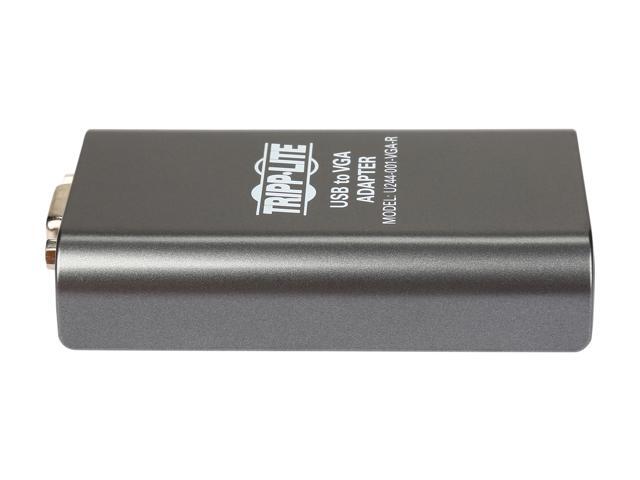 Tripp Lite USB 2.0 to VGA Dual/Multi-Monitor External Video Graphics Card Adapter, 128 MB SDRAM, 1080p @ 60hz (U244-001-VGA-R)