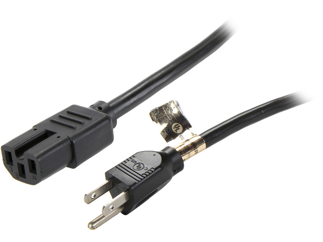 Tripp Lite P019-004 4 ft. Heavy Duty 14AWG Power Cord, 5-15P - to - C15
