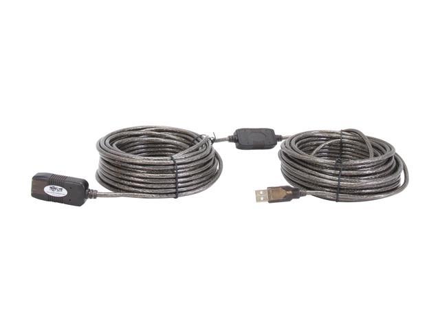 Tripp Lite USB 2.0 Hi-Speed Active Extension Repeater Cable (M/F), USB Type-A, 20M (65-ft.) (U026-20M)