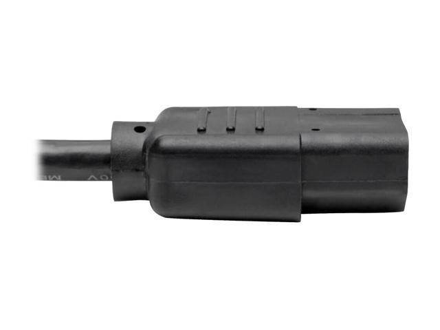 Tripp Lite Universal Computer Power Cord, 10A, 18AWG (NEMA 5-15P to IEC-320-C13), 25-ft. (P006-025)