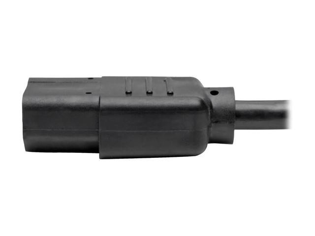 Tripp Lite Universal Computer Power Cord, 10A, 18AWG (NEMA 5-15P to IEC-320-C13), 25-ft. (P006-025)