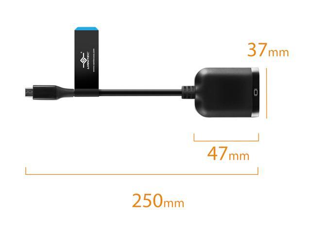 VANTEC CB-CU300DP12 VLink USB-C To DisplayPort 1.2 4K/60Hz Active Adapter