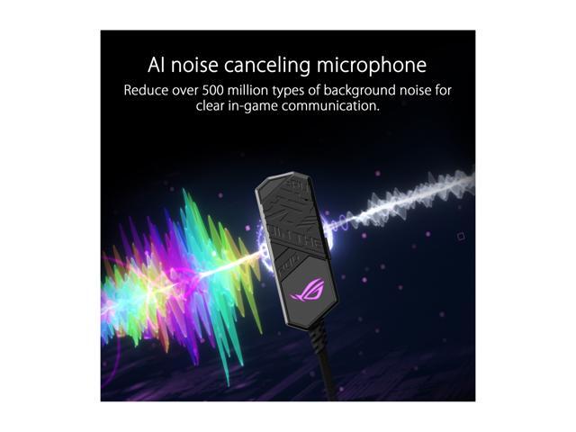 ASUS ROG Clavis USB-C Gaming DAC (ESS 9281 QUAD DAC amplifier, AI Noise-Canceling Mic, MQA Rendering, Aura Sync RGB, Compatible with PC, mobile,...