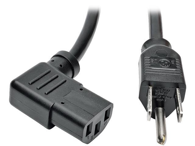 Tripp Lite P006-010-13RA 10 ft. Standard Computer Power Cord, 10A, 18AWG (NEMA 5-15P to Right Angle IEC-320-C13)