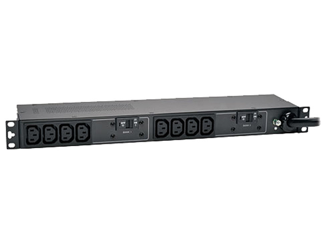 Tripp Lite Basic PDU, 7.4 kW Single-Phase 230V Outlets (10 x C13), IEC309 32A Blue, 12 Feet Cord, 1U Rack-Mount (PDUH32HV)