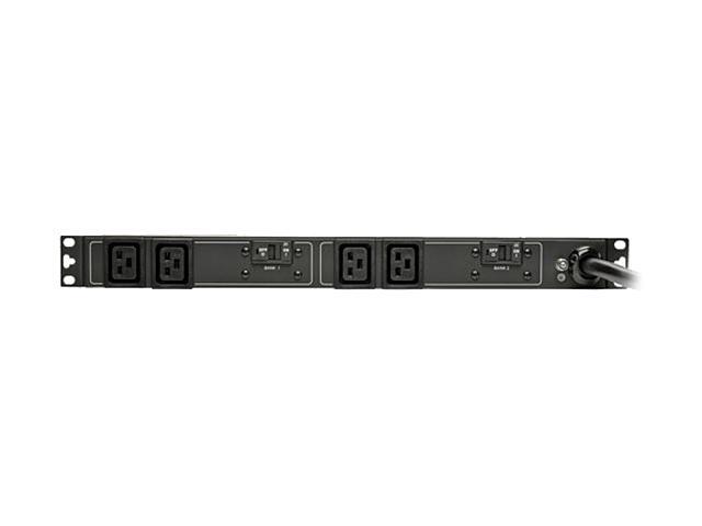 Tripp Lite Basic PDU, 7.4 kW Single-Phase 230V Outlets (4 x C19), IEC309 32A Blue, 12 Feet Cord, 1U Rack-Mount (PDUH32HV19)