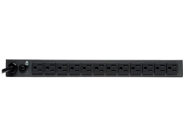 Tripp Lite PDU Metered 120V 15A 5-15R 13 Outlet 5-15P Horizontal 1URM 6ft Cord