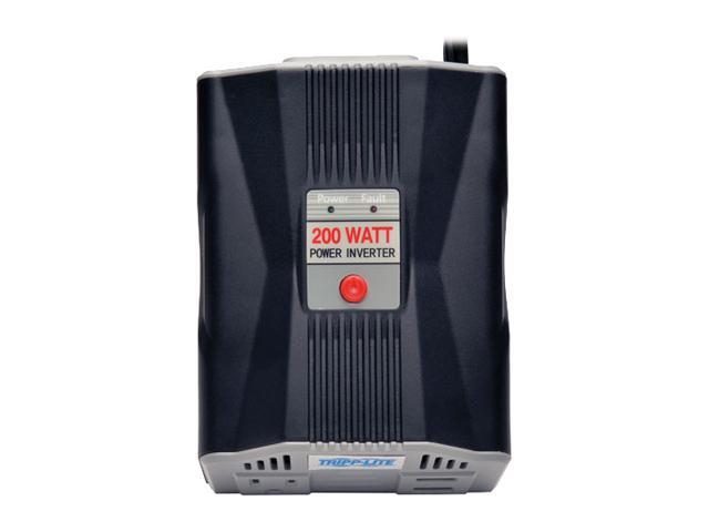 Tripp Lite 200W Car Power Inverter with Outlet & 2 USB Charging Ports, Ultra-Compact (PV200USB)