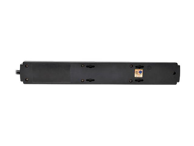 Tripp Lite TLP606USB Protect It! 6- Outlet Surge Protector, 6-ft. Cord, 990 Joules, 2 USB Charging Ports (2.1A), Black Housing