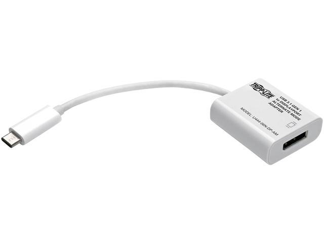 Tripp Lite USB C to DisplayPort Video Adapter Converter 4K USB Type C to DP (U444-06N-DP-AM)